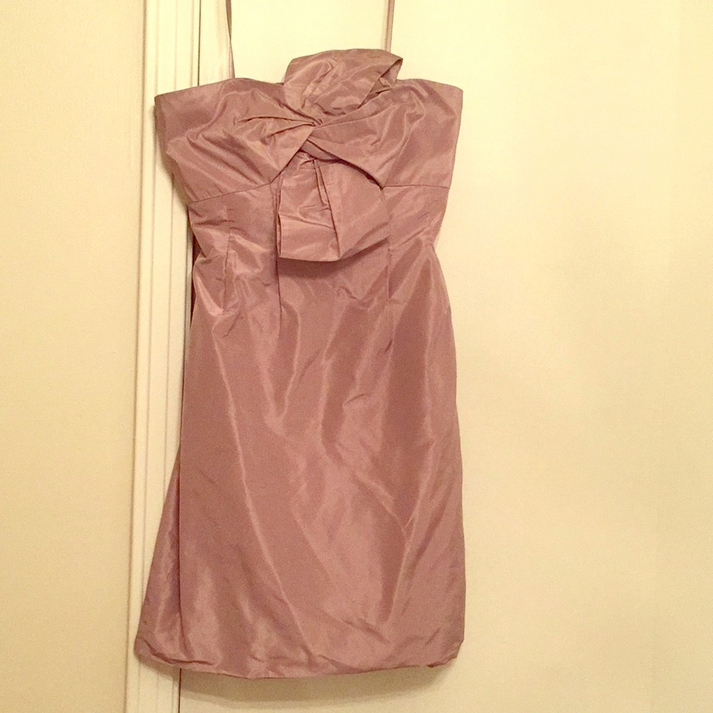 J. Crew Silk Taffeta Taupe Dress Size 2